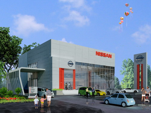 Thi công PCCC  Nhà trưng bày, kinh doanh và xưởng dịch vụ sửa chữa ô tô Nissan